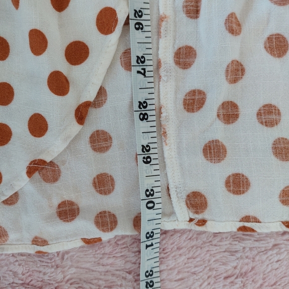 Zara Gathered Polka Dot Skirt Size Large - Picture 7 of 8